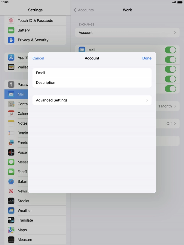 Press Advanced Settings. Press Advanced Settings.