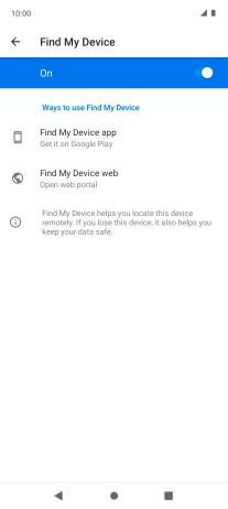 Press the Home key to return to the home screen.