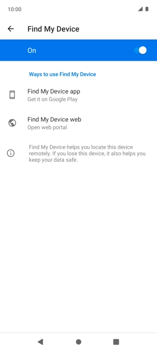 Press the Home key to return to the home screen.
