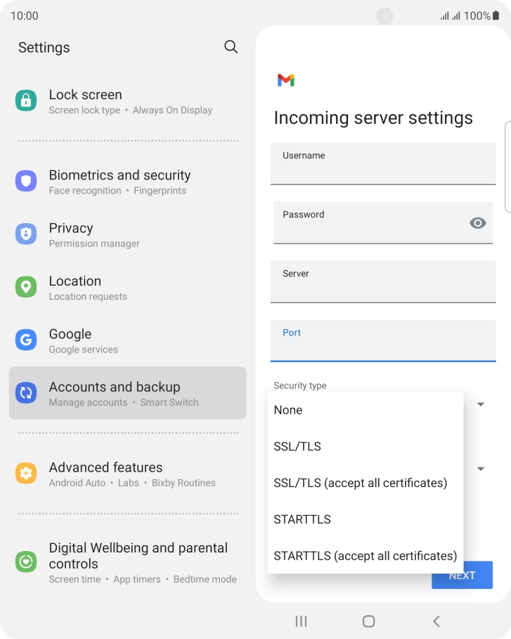 Press None. Press None.