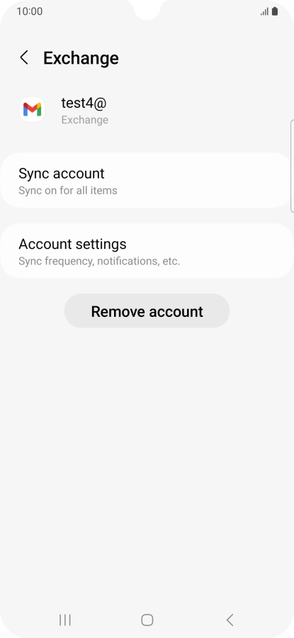 Press Remove account.