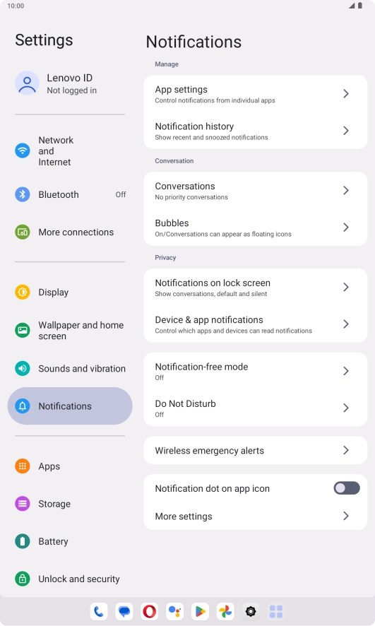 Press Do Not Disturb.