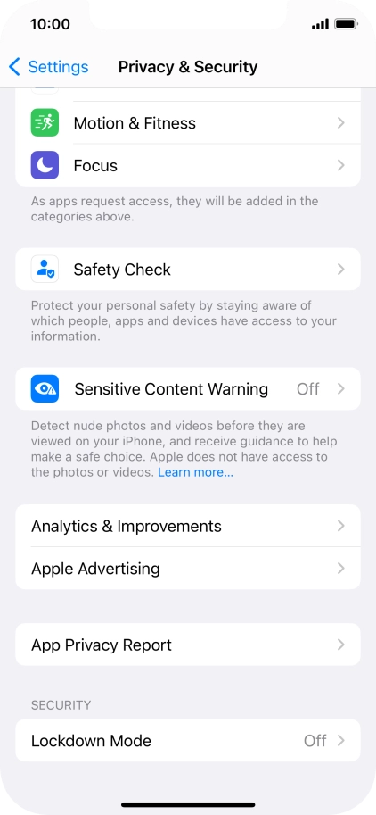 Press App Privacy Report. Press App Privacy Report.