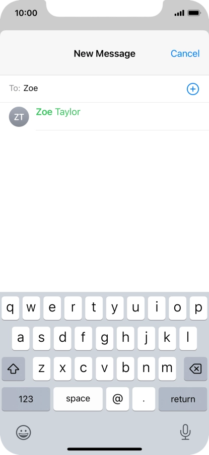 Press the required contact.