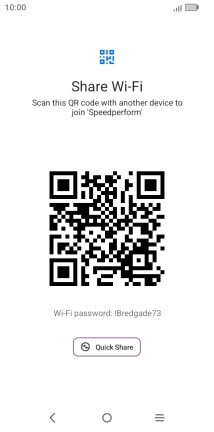 Place the QR code inside the camera frame on the other device to scan the code.