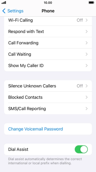 Press Silence Unknown Callers.
