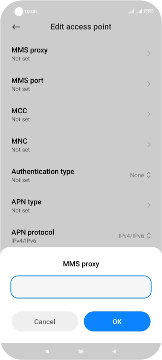 Key in 212.183.137.012 and press OK. Key in 212.183.137.012 and press OK.
