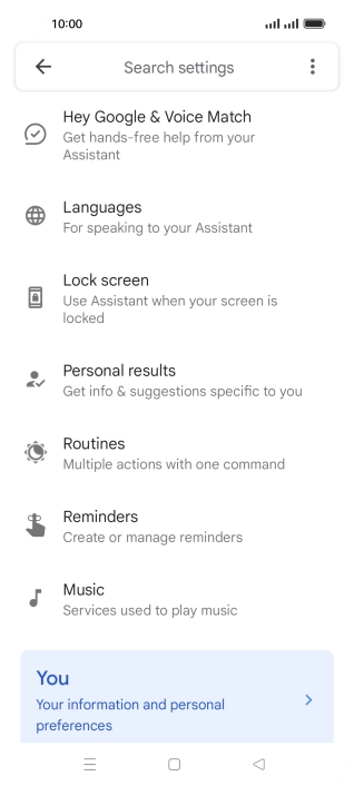 Press Hey Google & Voice Match.