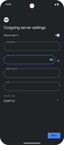 Press the field below 
