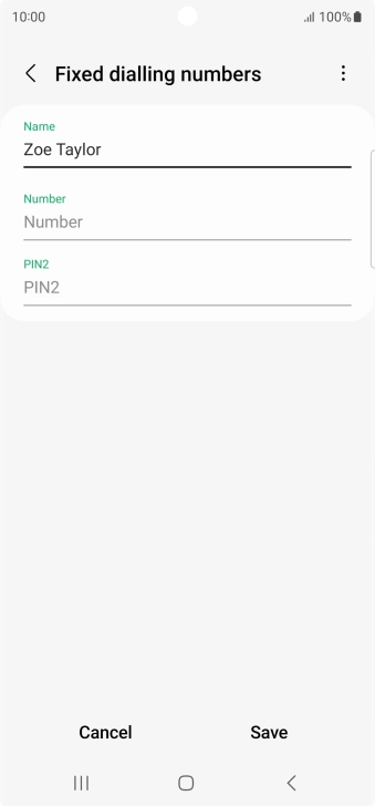 Press Number and key in the required phone number.