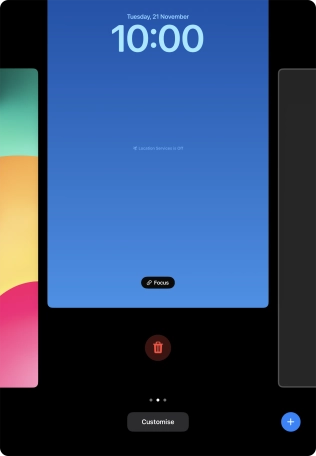 Press the delete icon. Press the delete icon.