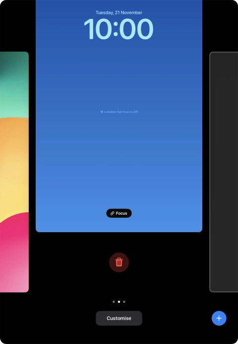 Press the delete icon. Press the delete icon.