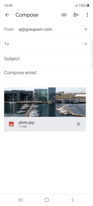 Press the field next to 