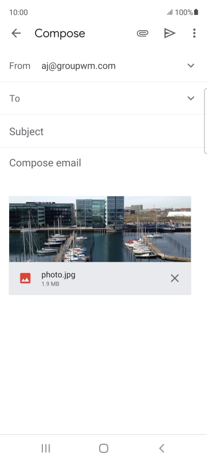 Press the field next to 