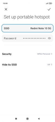 Press Password and key in the required password.