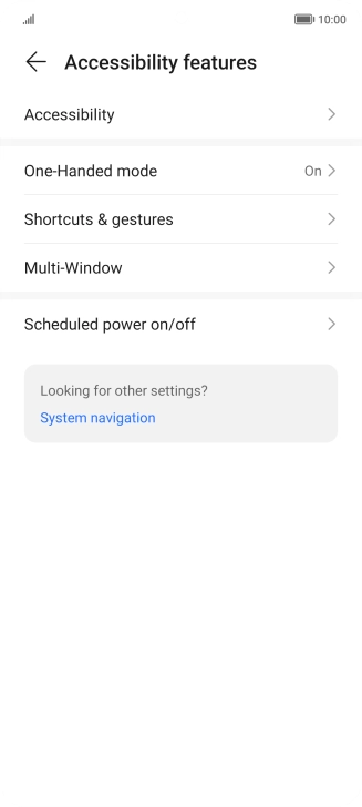 Press Accessibility.