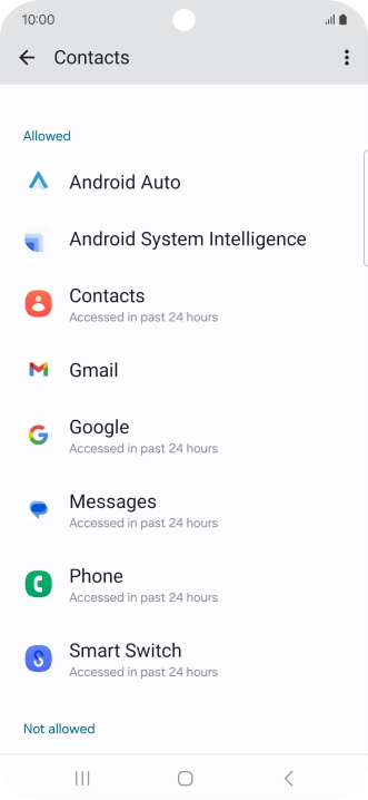 Press the required app.
