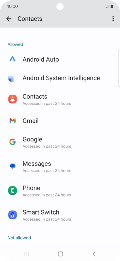 Press the required app.