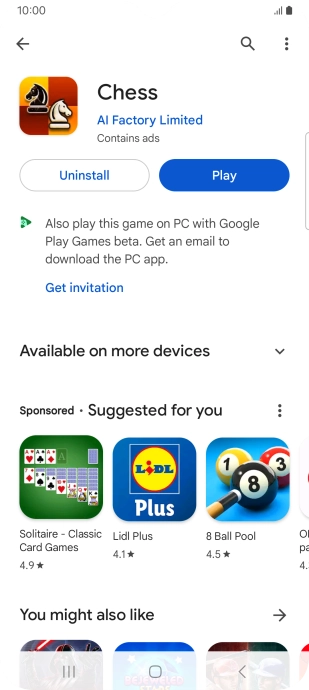 Press the Home key to return to the home screen.