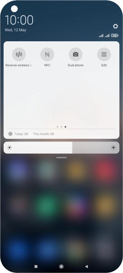 Press NFC to turn the function on or off.