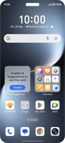 When the battery charging icon is displayed, the battery is charging.