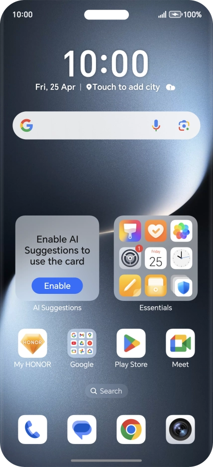 When the battery charging icon is displayed, the battery is charging.