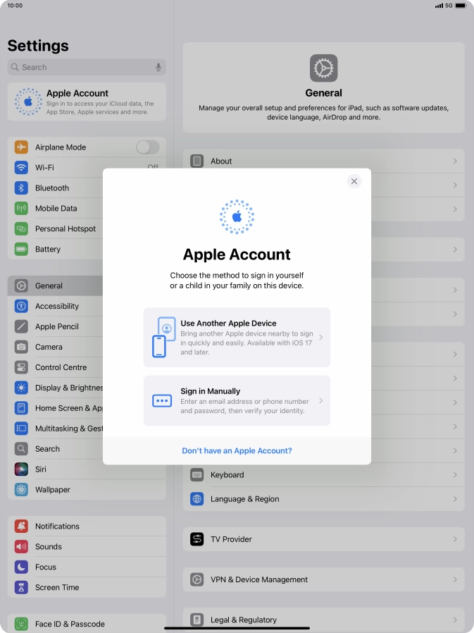 Press Sign in Manually. Press Sign in Manually.