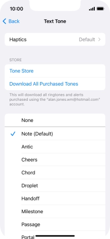 Press the required message tones to hear them.