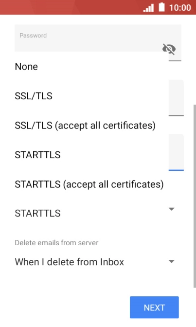 Press None to turn off the function.