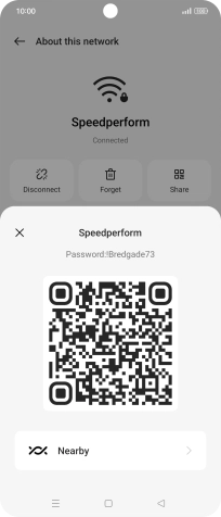 Place the QR code inside the camera frame on the other device to scan the code.
