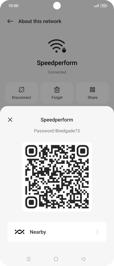 Place the QR code inside the camera frame on the other device to scan the code.