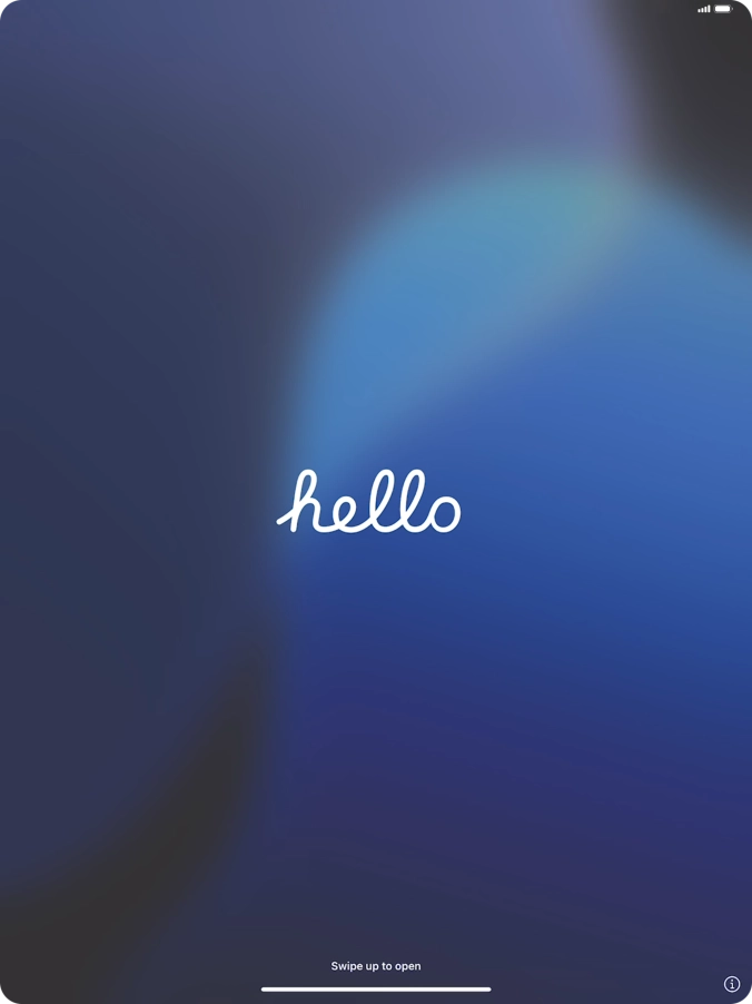 Slide your finger upwards starting from the bottom of the screen. Slide your finger upwards starting from the bottom of the screen.