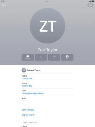 Press the Home key to return to the home screen.