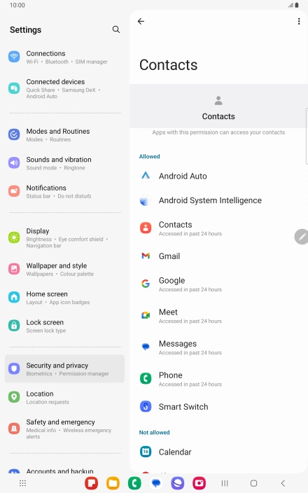 Press the required app.