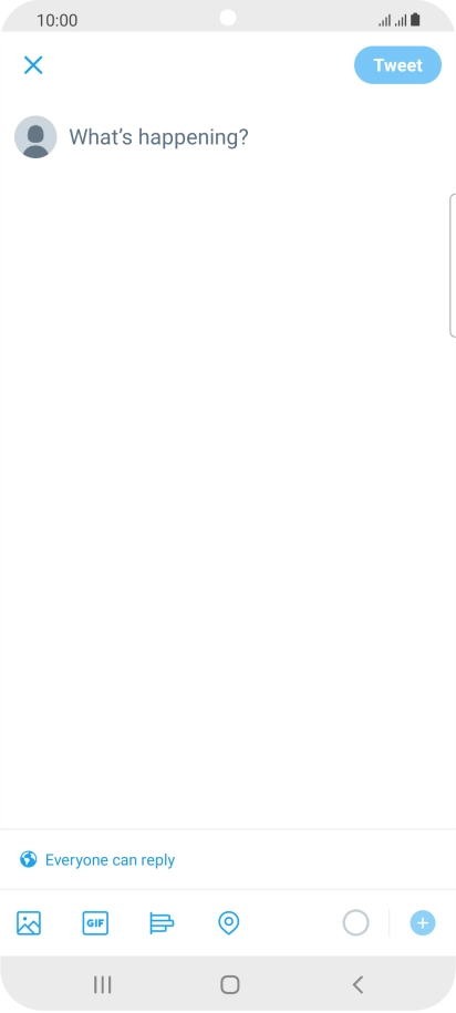 Press the text input field.