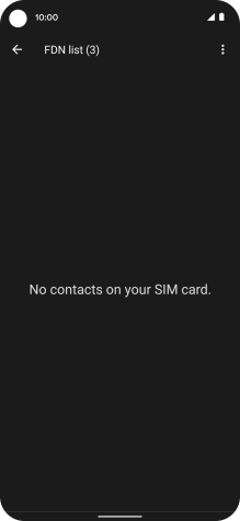 Press the menu icon.