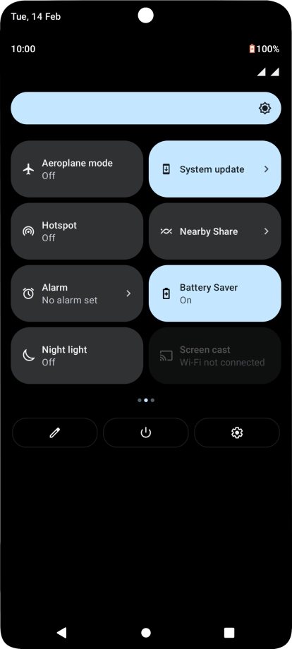 Press the Home key to return to the home screen.