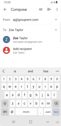Press the required contact.