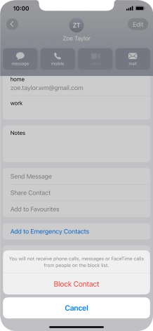 Press Block Contact.