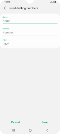 Press Name and key in the required name.