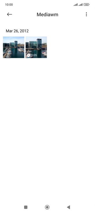 Press and hold any picture or video clip. Press and hold any picture or video clip.