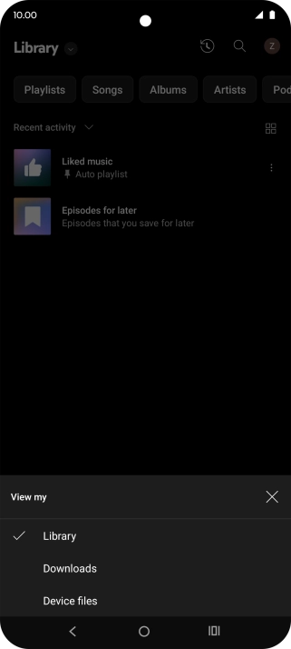 Press the required category and go to the required audio file. Press the required category and go to the required audio file.