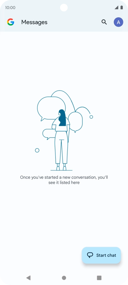 Press the profile icon.