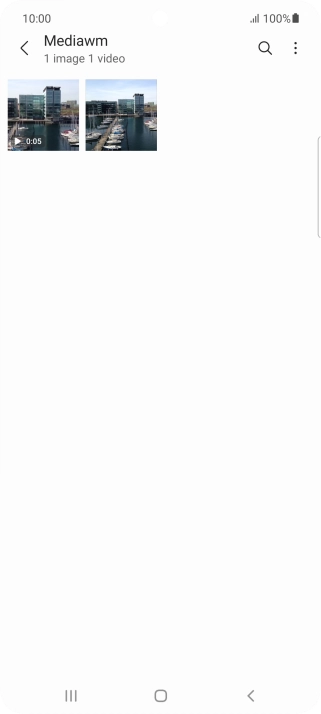 Press and hold the required picture or video clip.