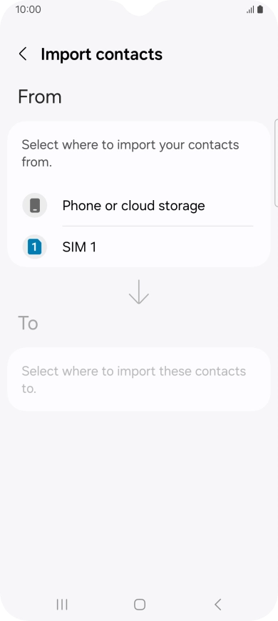 Press the name of the SIM.