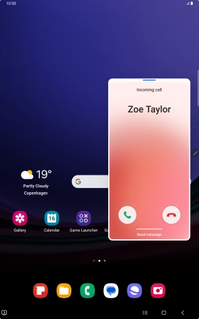 Press the reply icon.