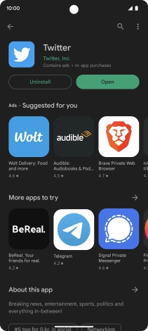 Slide your finger upwards starting from the bottom of the screen to return to the home screen.