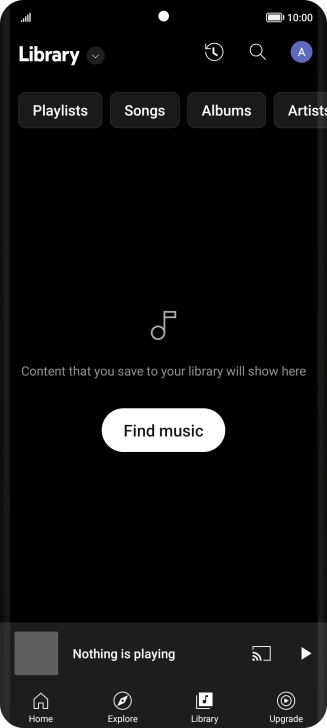 Press the drop down list.