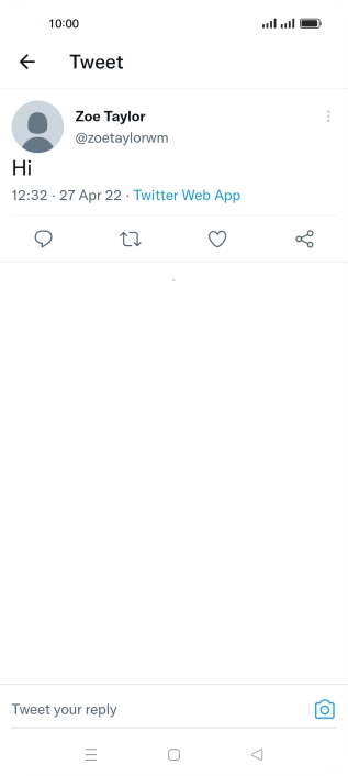 Press the text input field.