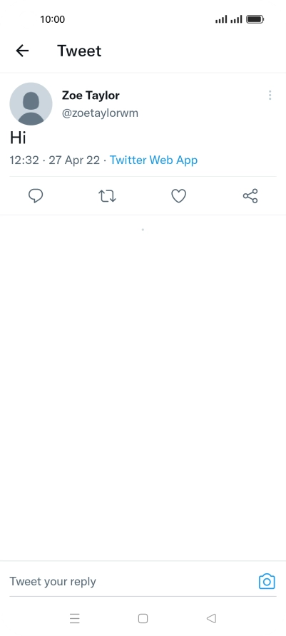 Press the text input field.